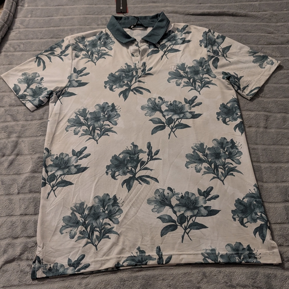Travis Mathew Featherweight Magnolia Moonbeam Polo Sz: L & XXL NWT